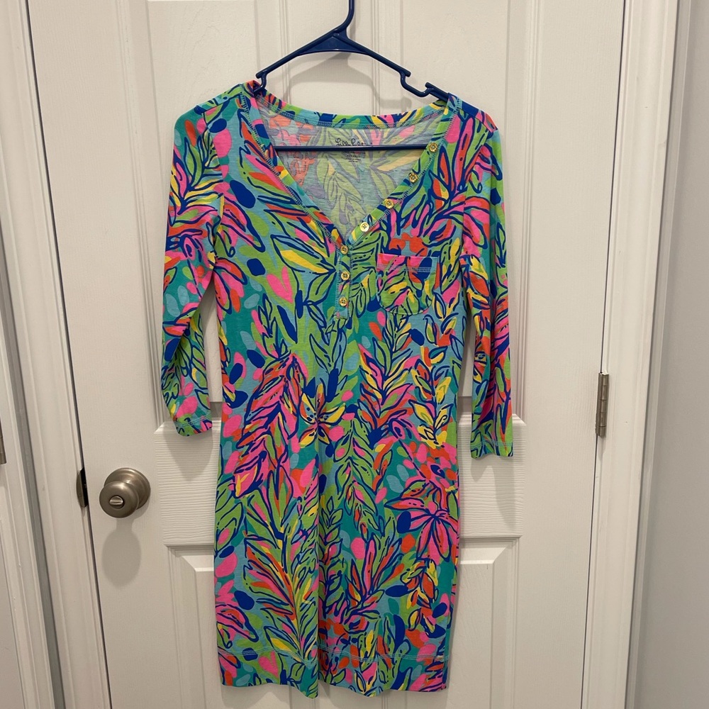 Lilly Pulitzer 3/4 Sleeve T-Shirt Dress